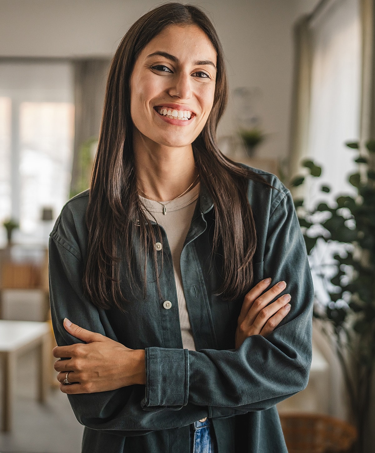 Close-up of a vibrant green leaf.
